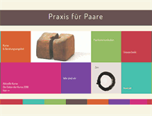 Tablet Screenshot of praxisfuerpaare.ch